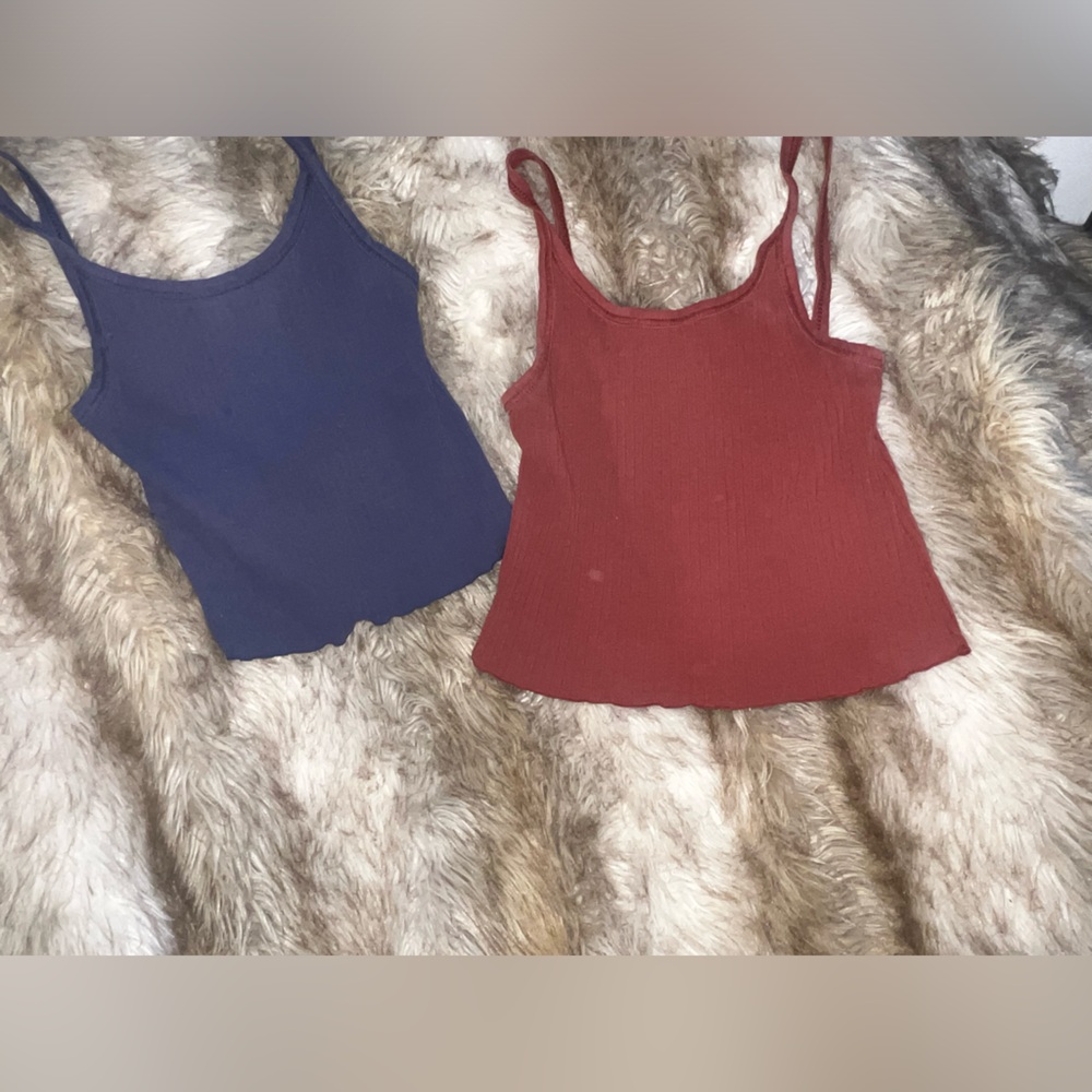 Old Navy Blue and Red Crop Tops